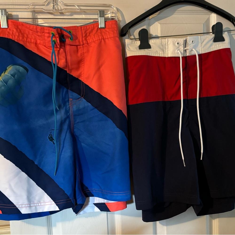 2 pair of XL Nautical Swim Trunks